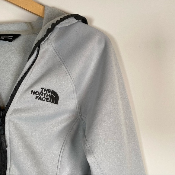 The North Face Arcata Hoodie Fleece Lined Off Center Zip Up Jacket Coat Small - Picture 2 of 6